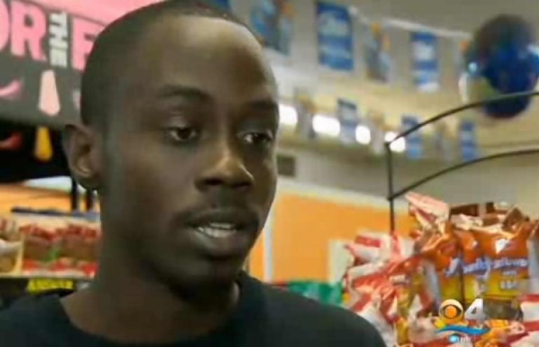 Earl Sampson, 28, has been stopped by Miami Gardens police 258 times in four years, searched more than 100 times, and jailed 56 times at the store where he works for no reason. (CBS Miami)