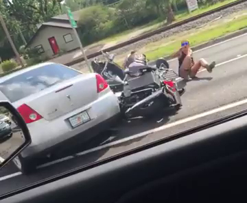 bikers-hit-by-car-road-rage