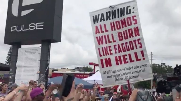 Anti-Gay Protestor