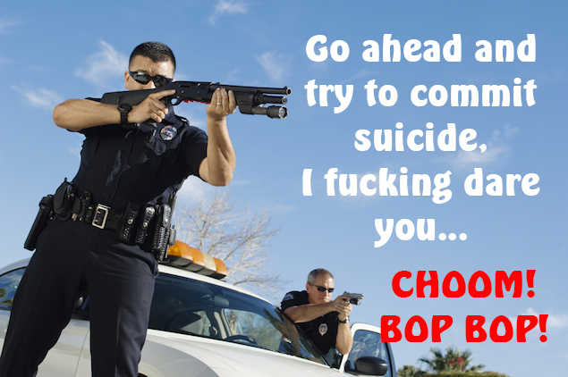 cop suicide sunrise