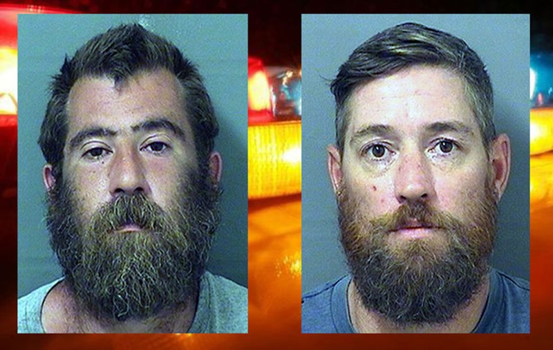 From left to right: Dustyn Brandon Jenkins, 36, and Micah Paul Mercer, 41