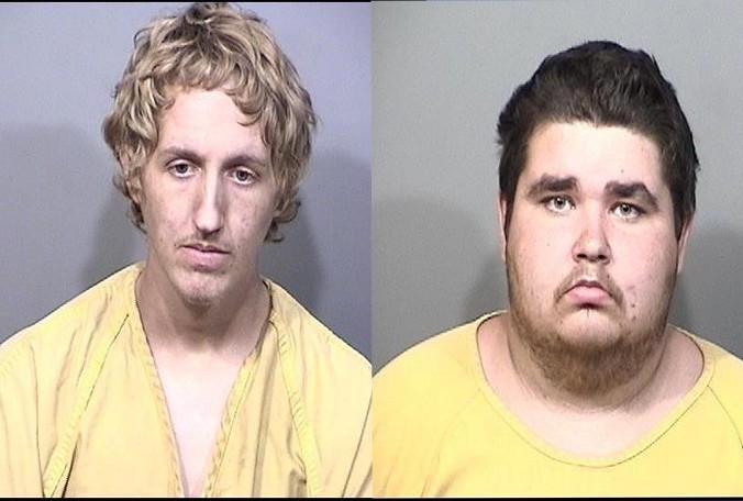 Bradley Taylor, 20, (left) and Brian Shipley, 20, (right) are accused of opening seventeen fire hydrants in Titusville and four fire hydrants in Mims. (Brevard County Sheriff's Office)