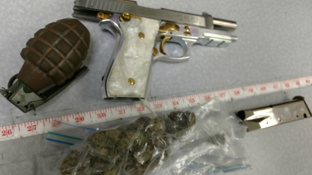 gpd possession marijuana gun grenade