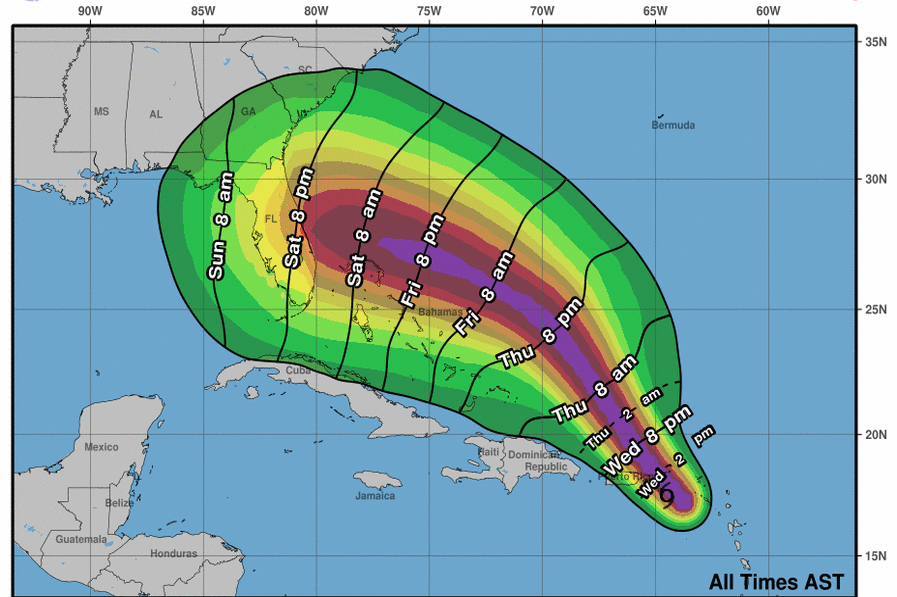 Hurricane Dorian Headed Towards Florida