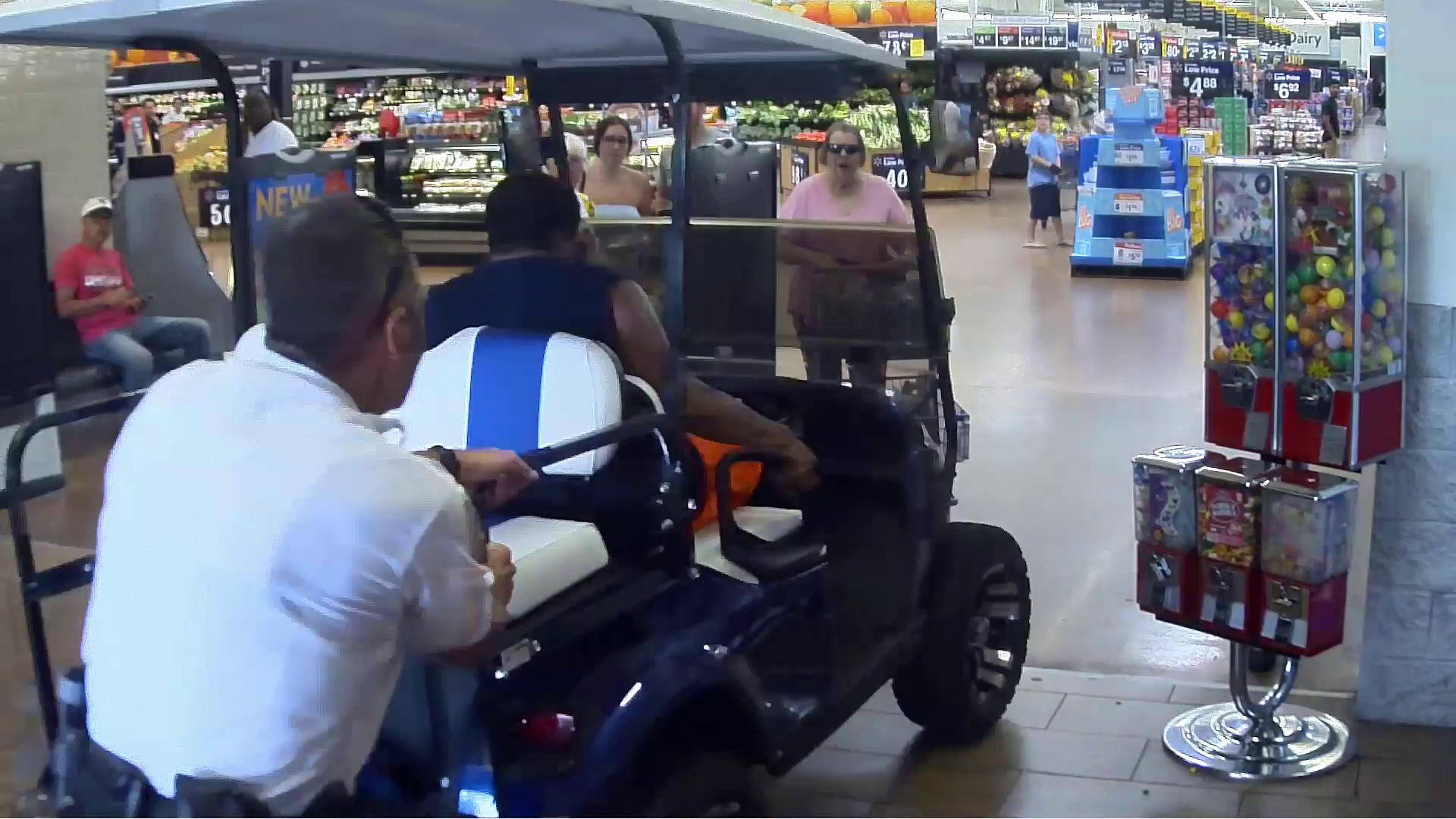 Florida Man Drives Golf Cart Through Walmart